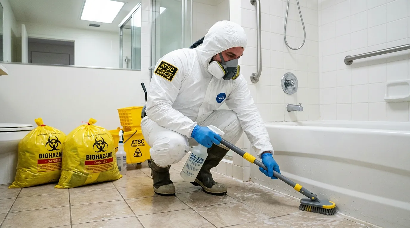 Decontamination equipment deployed for Blood Cleanup in Southwick